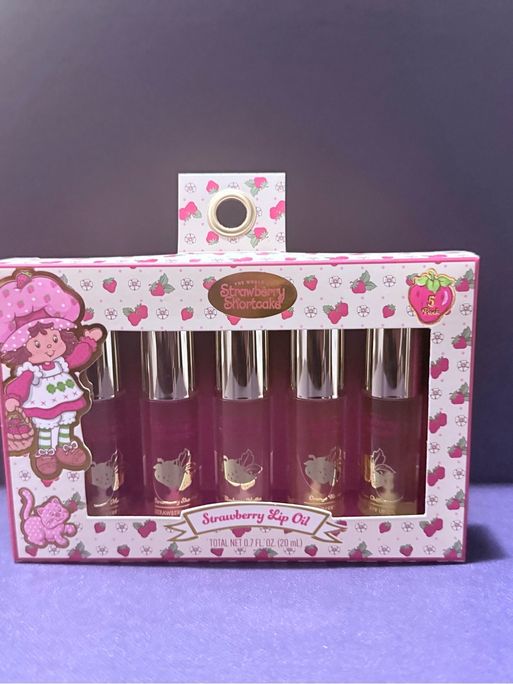 Strawberry Shortcake Strawberry Lip Oil Set - Pink